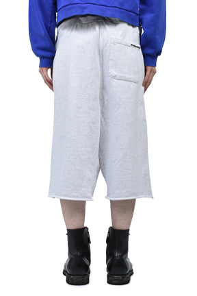 FOLDED WAIST JORTS / WHT MELANGE