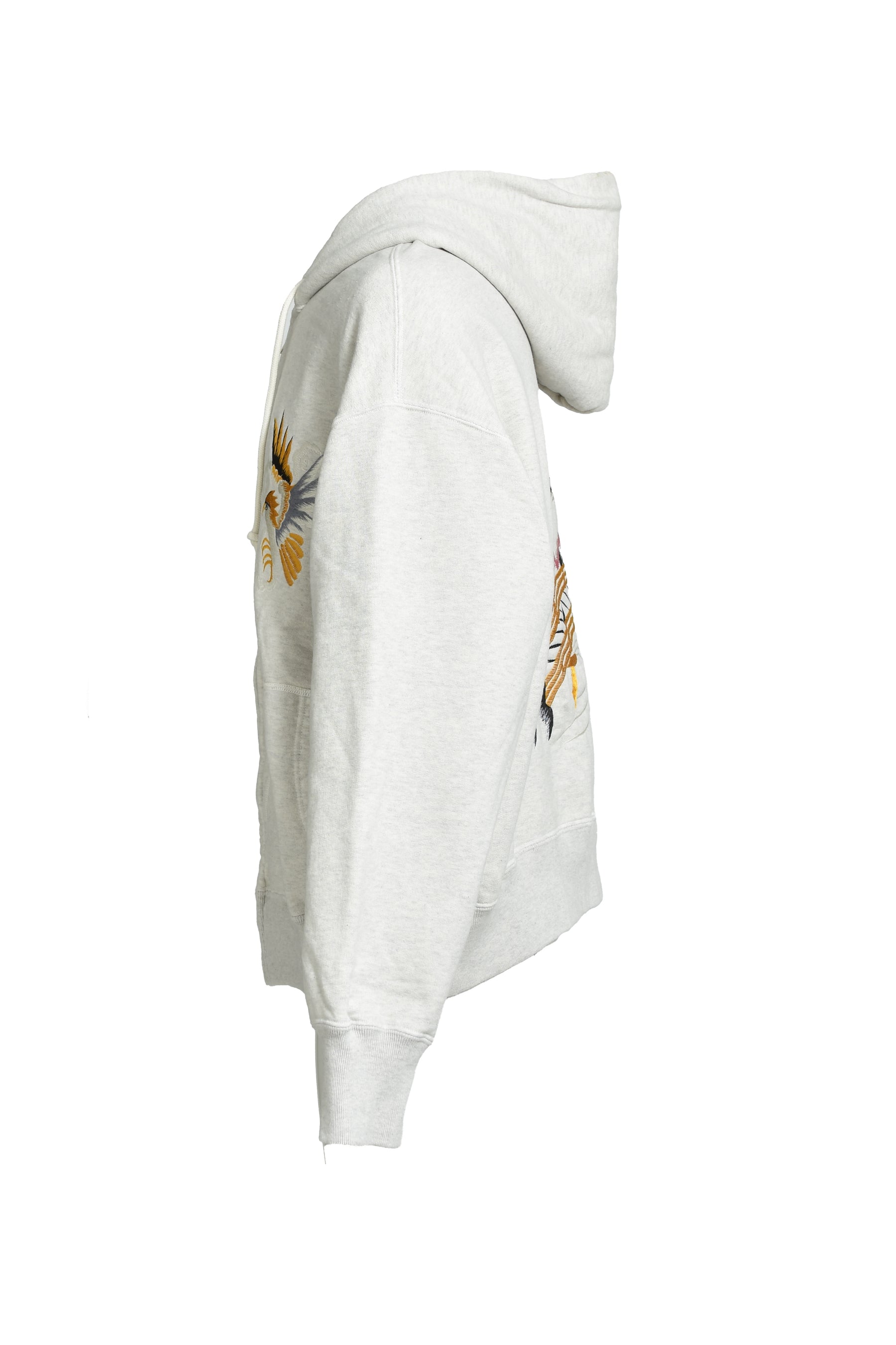 SUKAJAN EMB ZIP HOODIE AGED / AGED OATMEAL