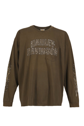 MLVINCE メルヴィンス FW25 MONTCLAIR CALL LS TEE / OLV - NUBIAN