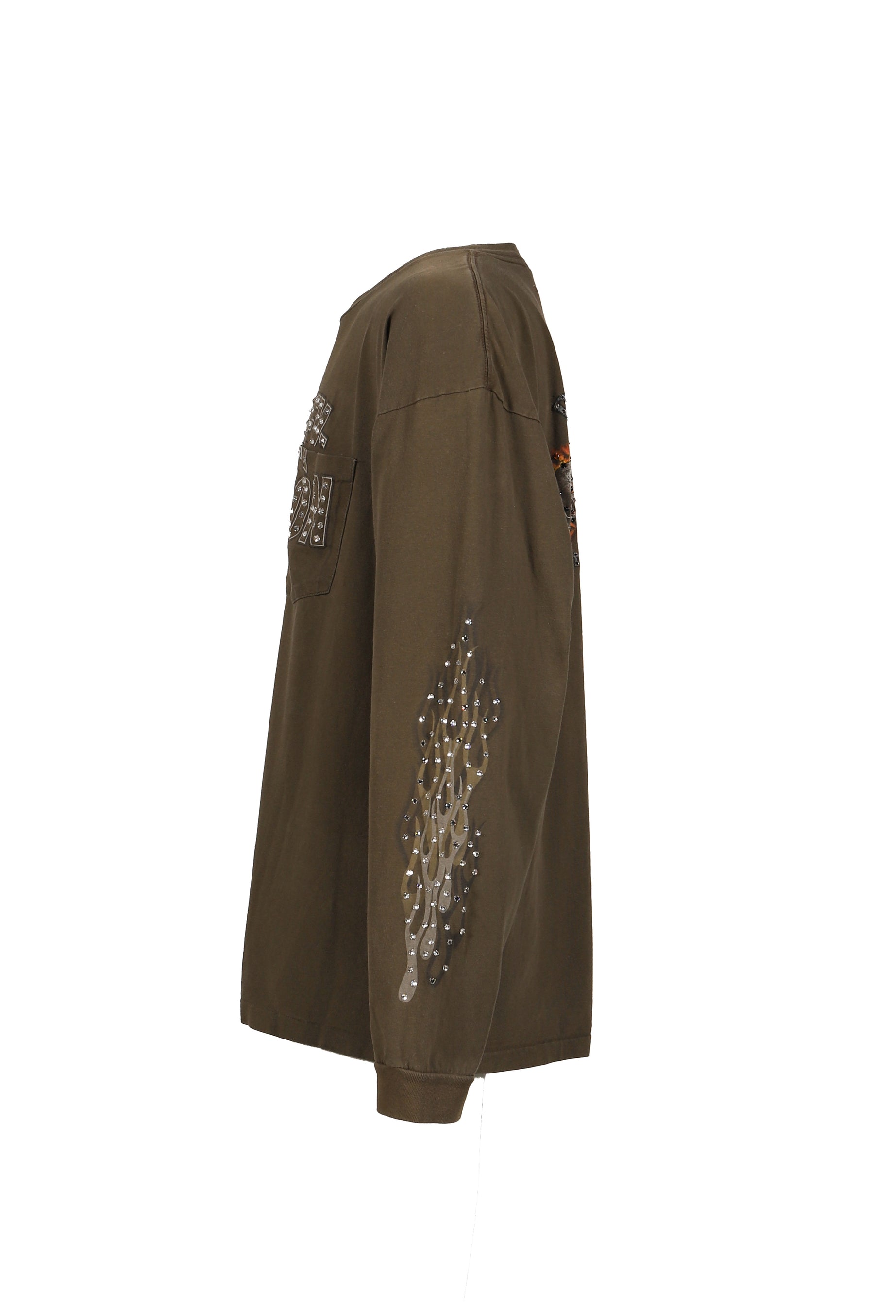 Melvins FW25 Montclair Call LS Tee / OLV - Nubian