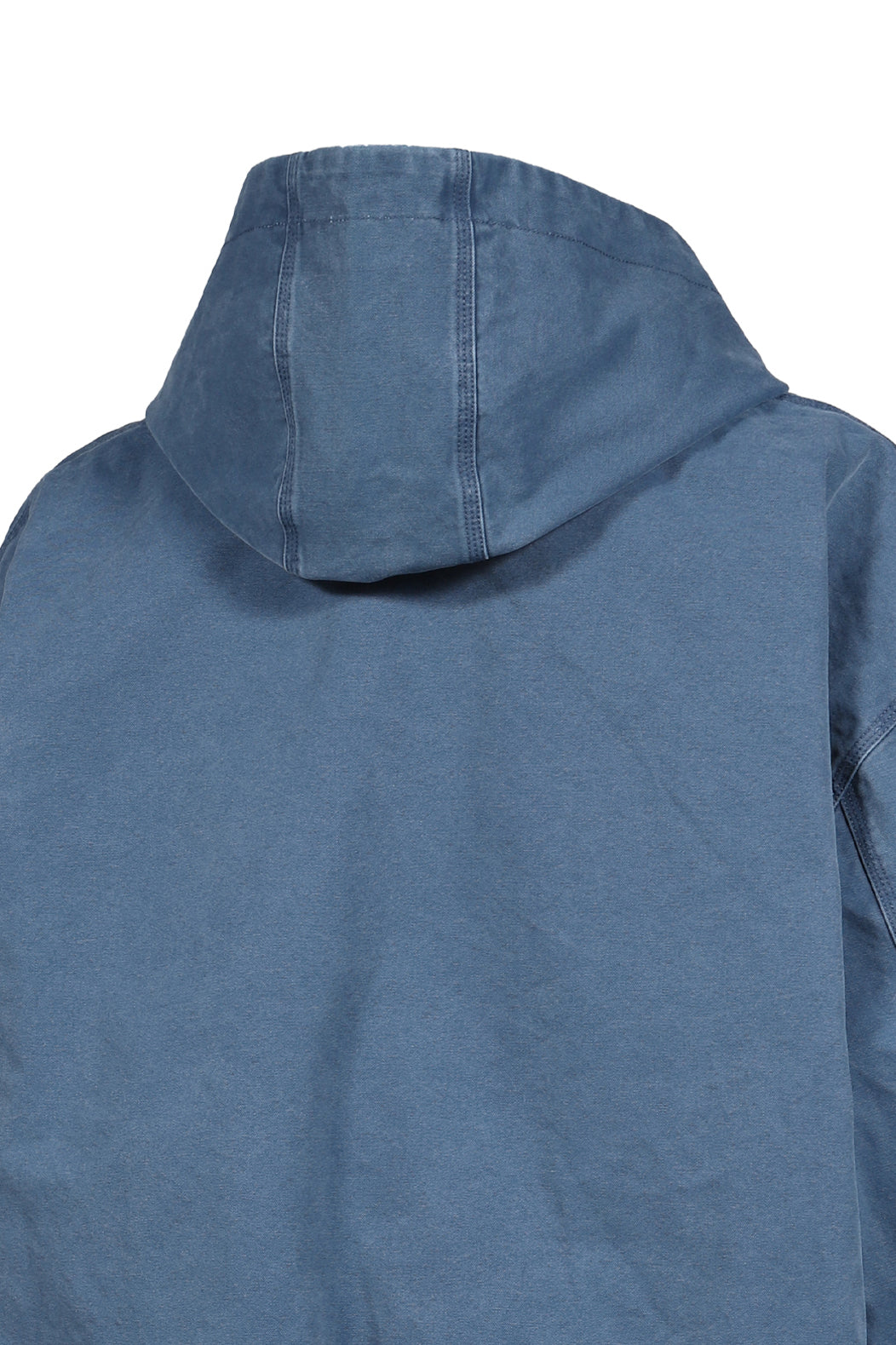 GARMENT DYE WASHED CANVAS JACKET / BLU