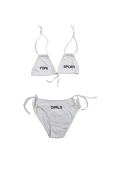 YORI SPORT ヨリスポーツ SS25 YSWW GIRLS BIKINI / WHT - NUBIAN YORI SPORT ヨリスポーツ SS25 YSWW GIRLS BIKINI / WHT - NUBIAN