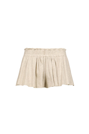 HONEY EYELET SHORTS / MELANGE GRY