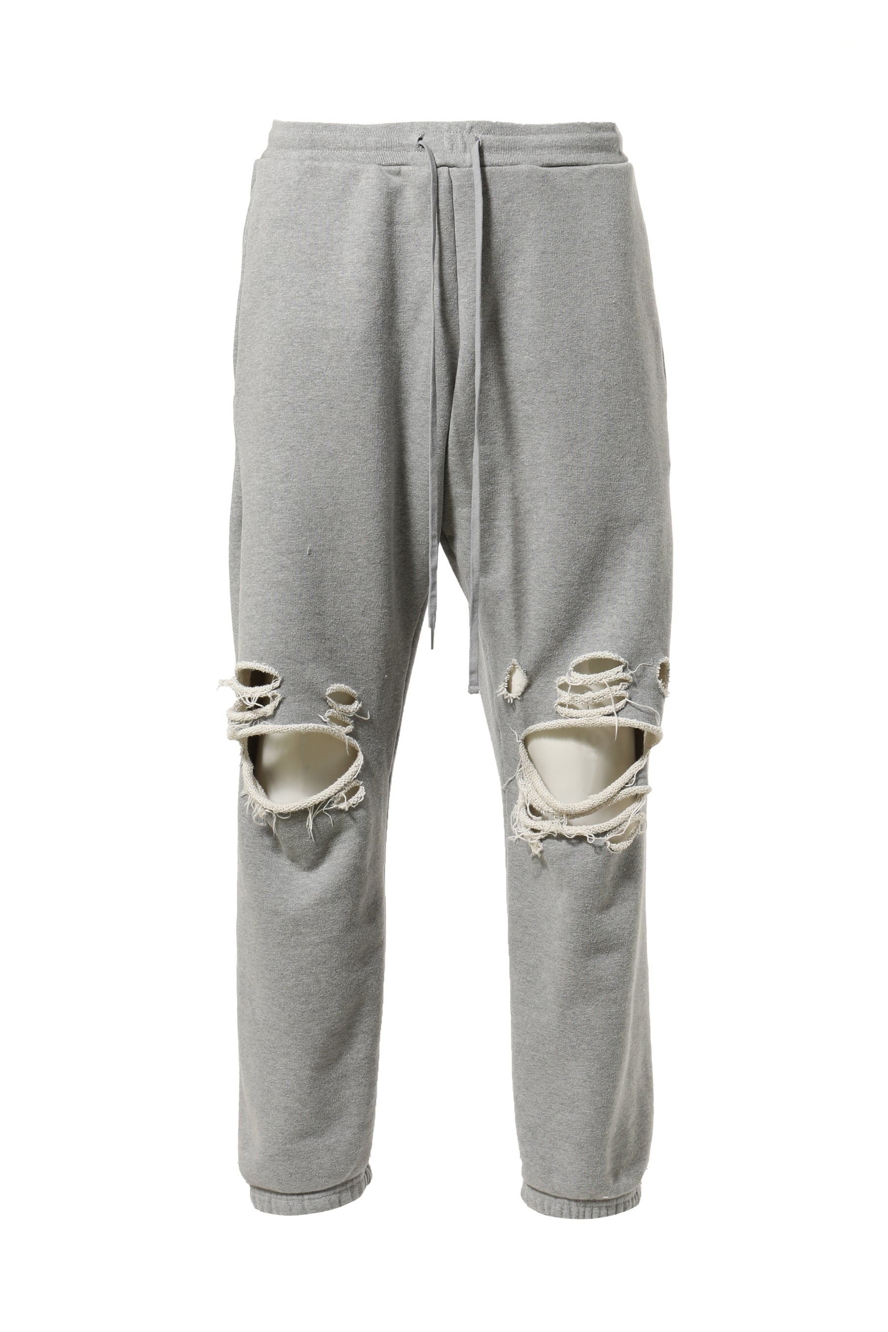 DISTRESSED SWEATPANTS / GRY