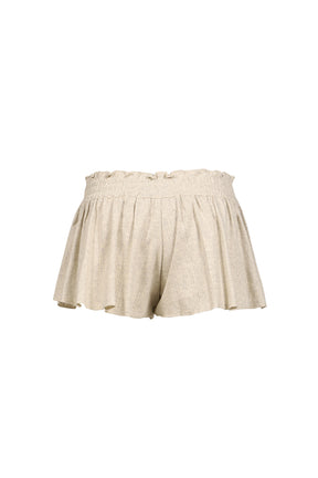 HONEY EYELET SHORTS / MELANGE GRY