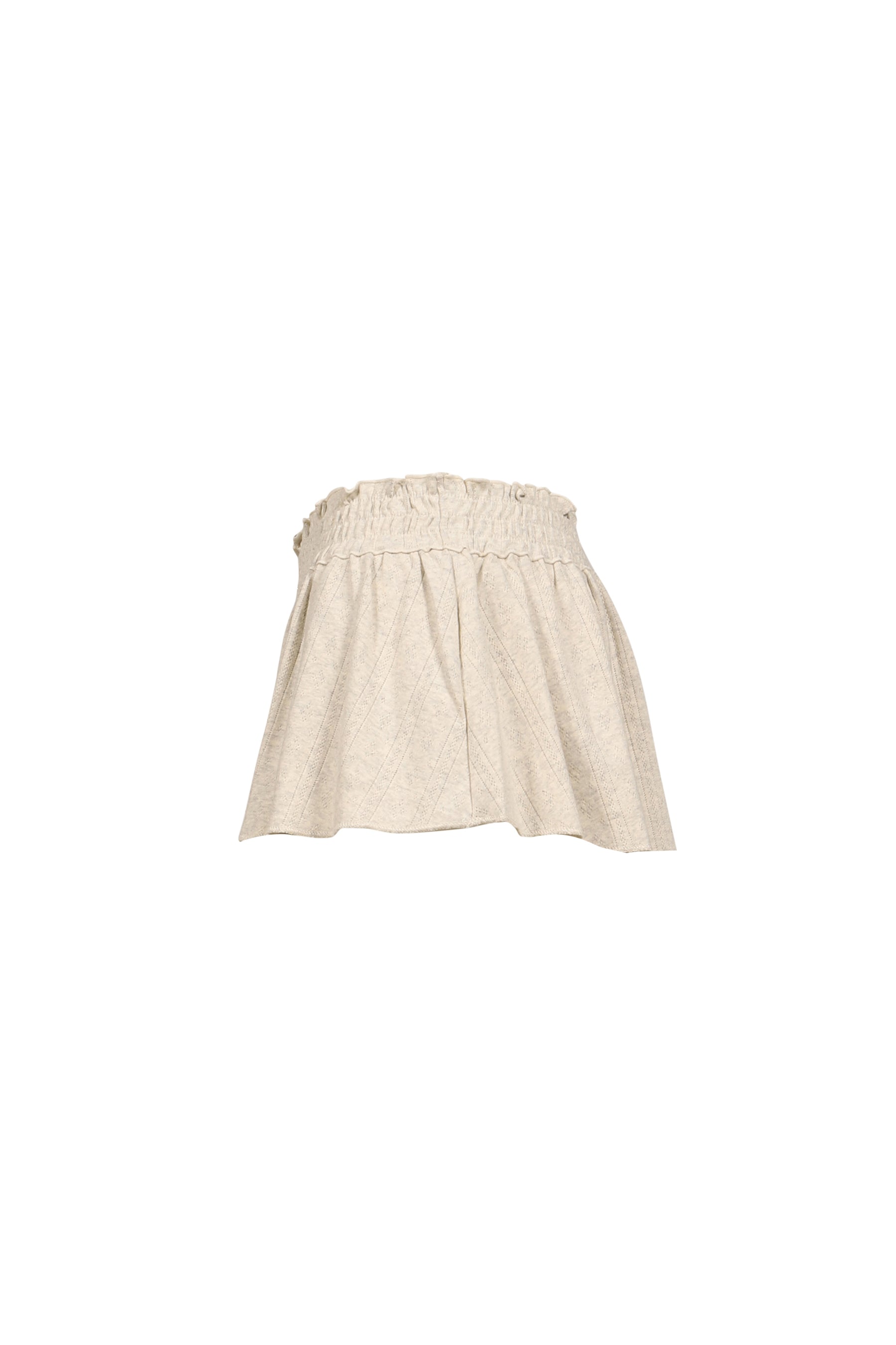 HONEY EYELET SHORTS / MELANGE GRY
