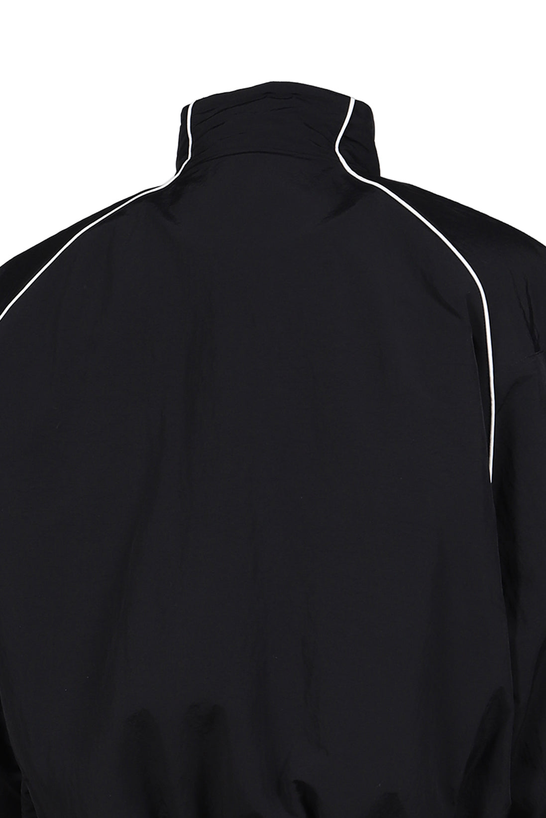 EXAGGERATED SHOULDER TRACK JACKET / BLK