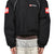 EXAGGERATED SHOULDER TRACK JACKET / BLK