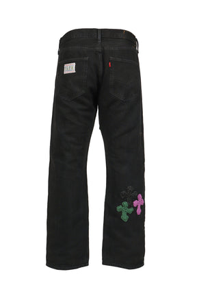3D CROSS BLACK DENIM / BLK