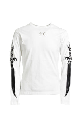 SWORD LS T-SHIRT / WHT