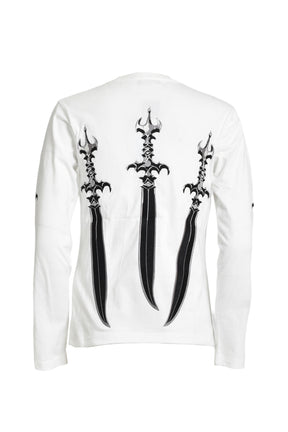 SWORD LS T-SHIRT / WHT