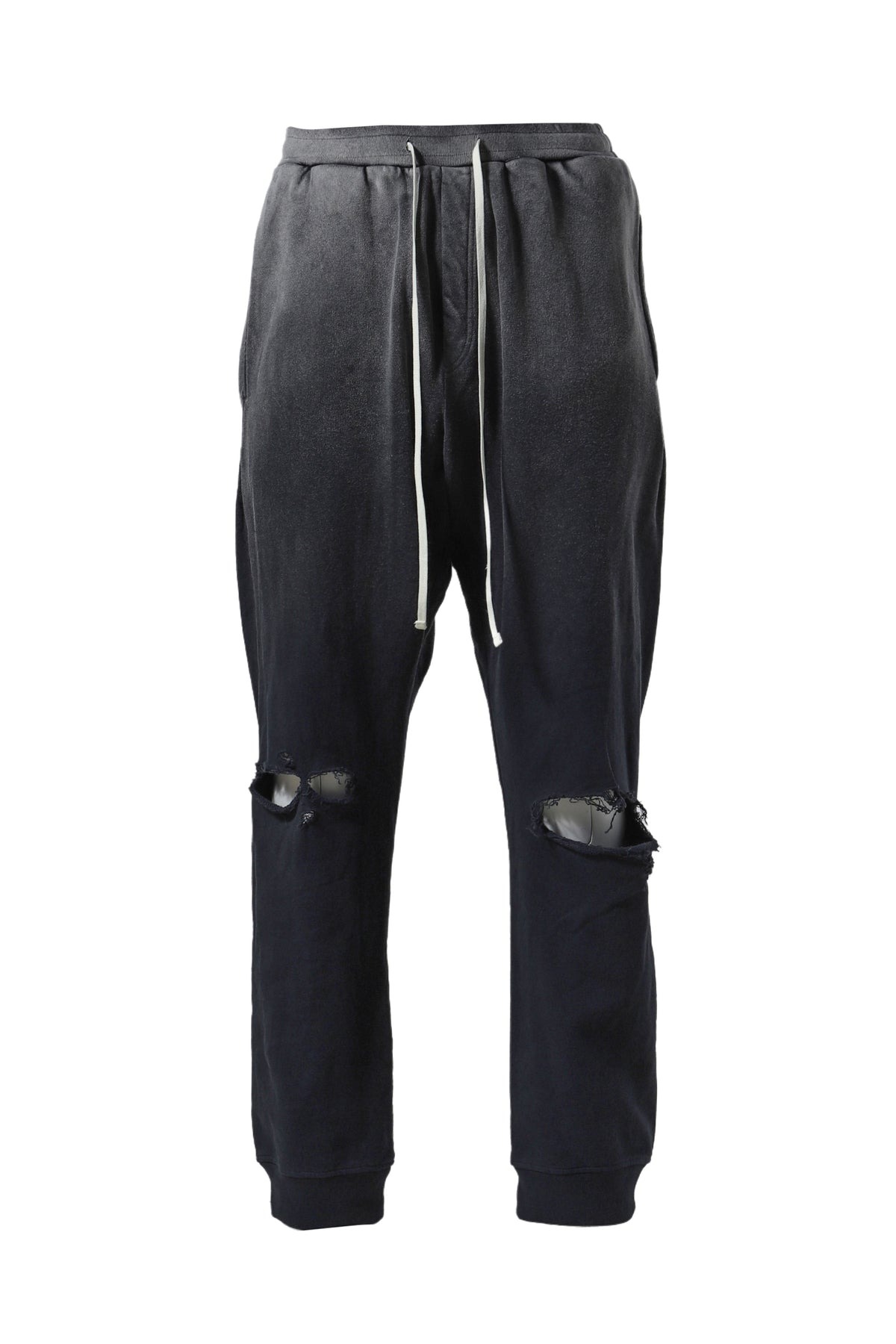 DISTRESSED SWEATPANTS / DRK