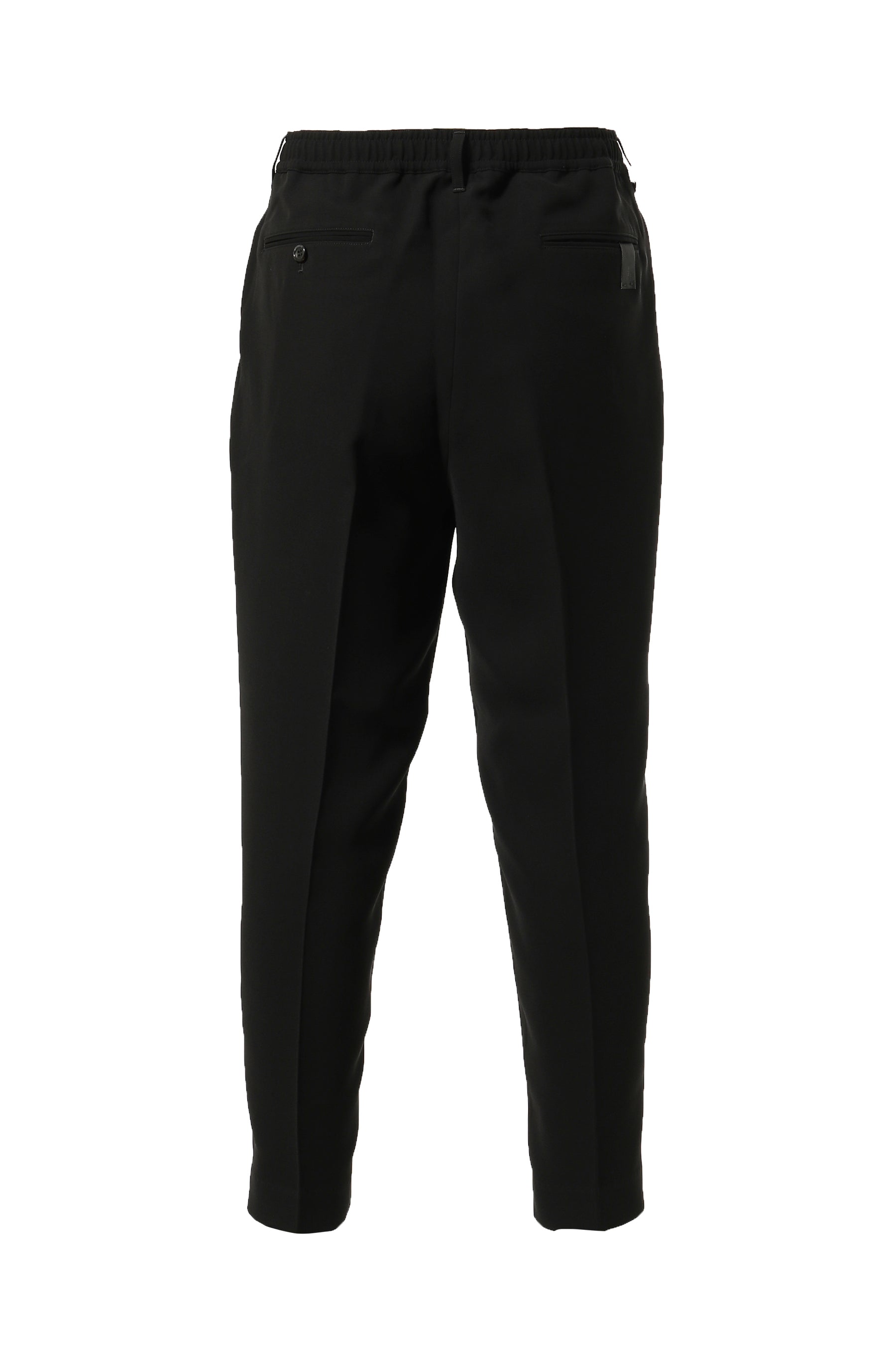 WIDE TAPERD EASY SLACKS / BLK