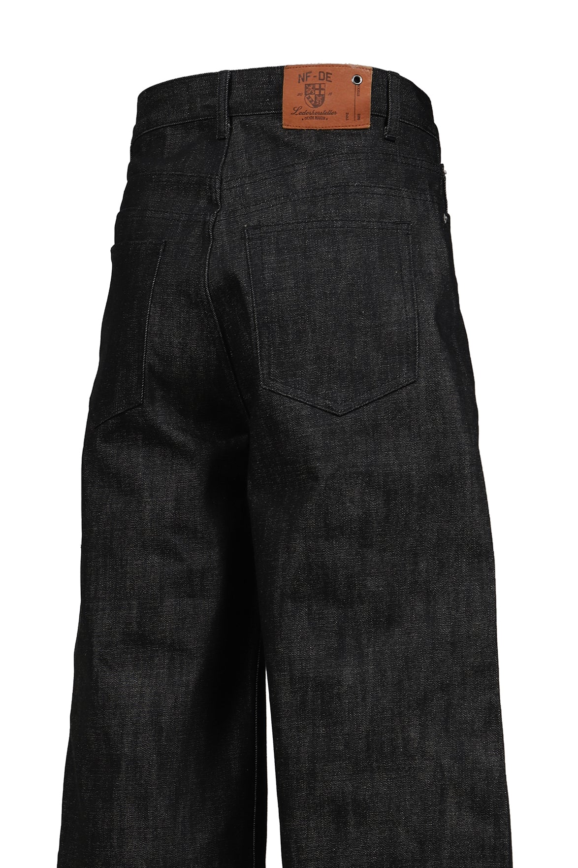 NO/FAITH STUDIOS SS26 RAW DENIM JAPANESE LOOSE FIT / BLK - NUBIAN