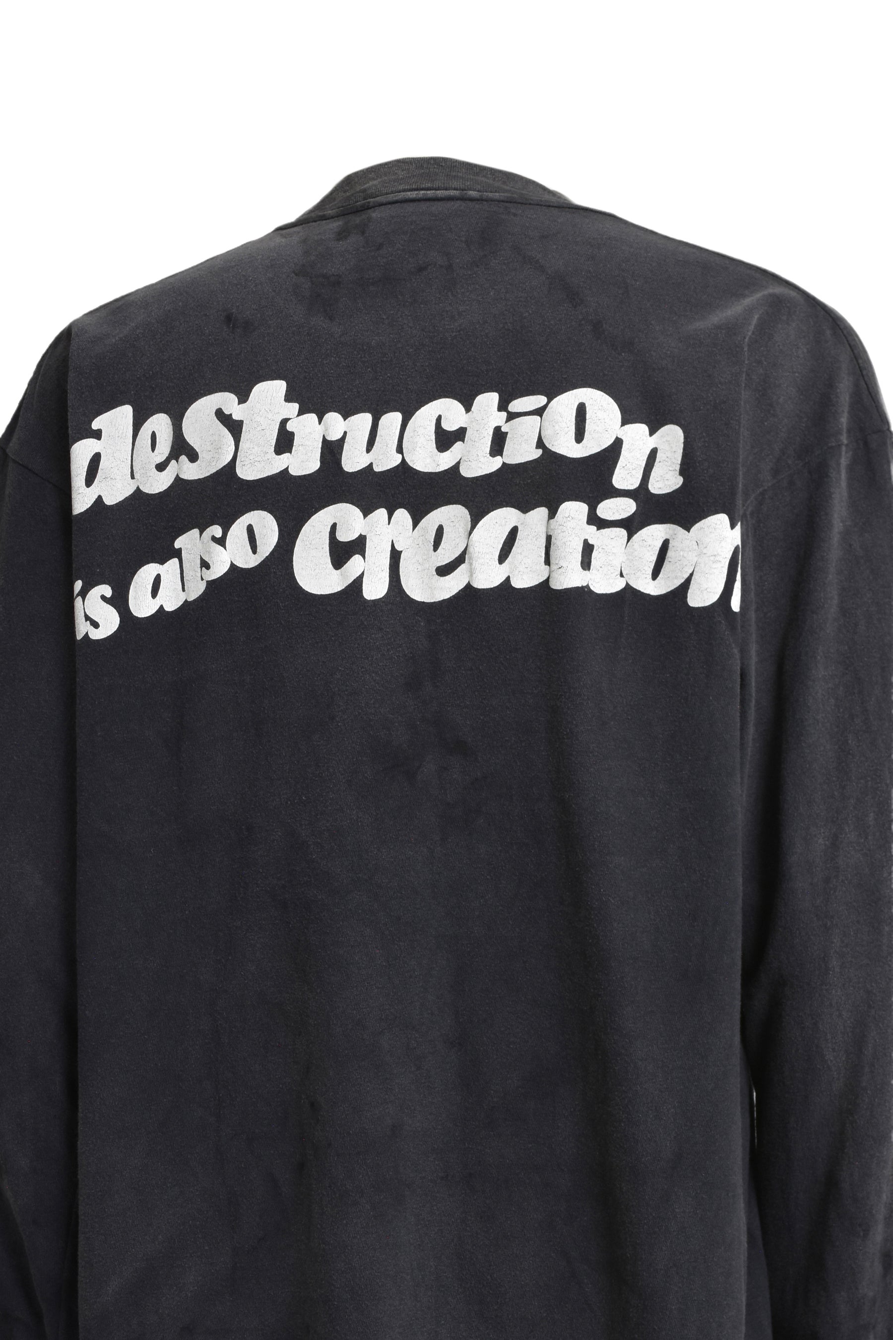 L/S T-SHIRT DESTRUCTION BLK