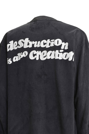 L/S T-SHIRT DESTRUCTION BLK