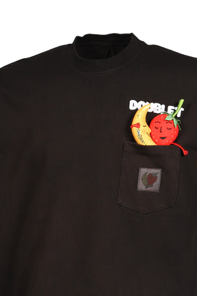 MUD-DYED T-SHIRT WITH SHFU / MUD