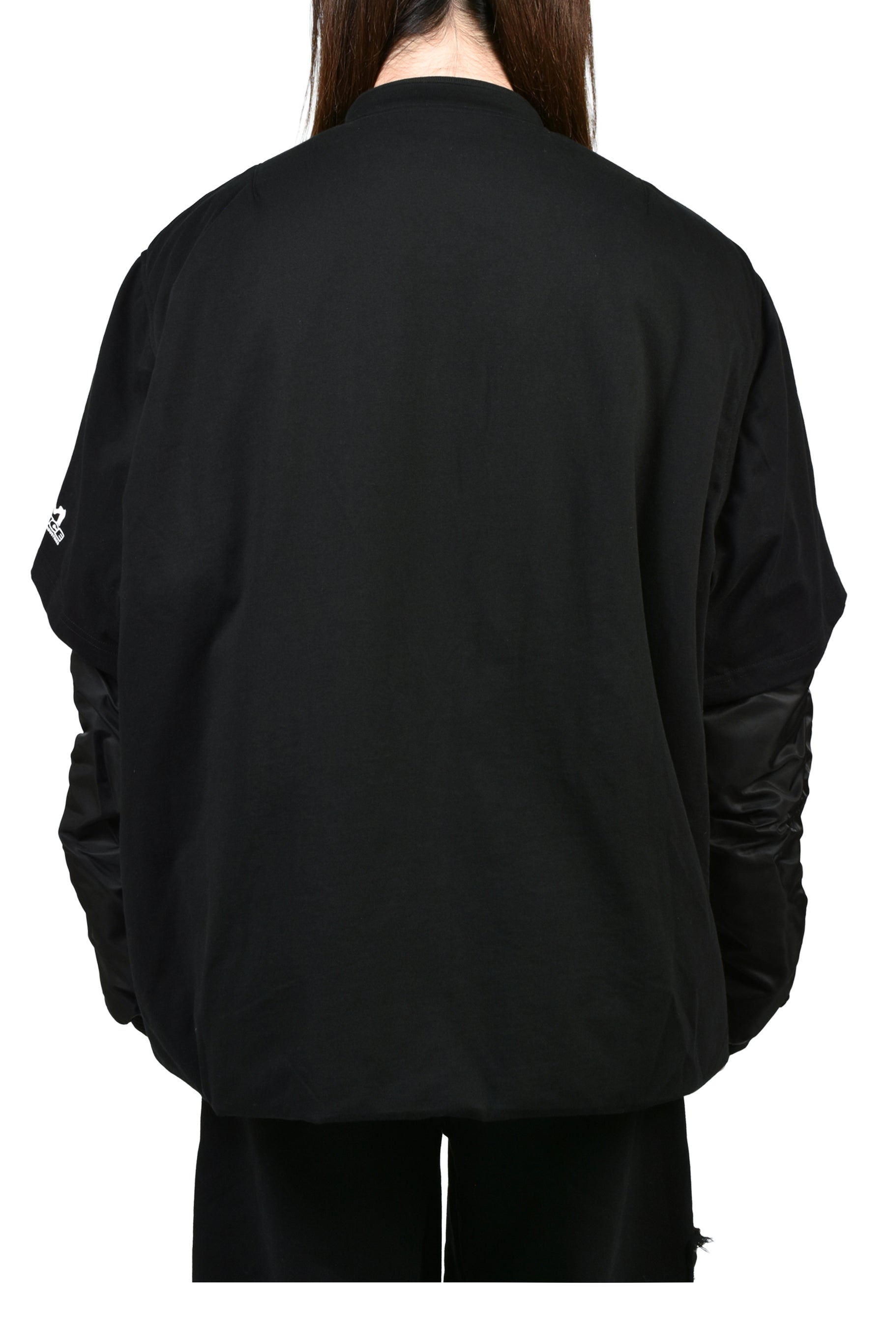 T-SHIRT BOMBER JACKET / BLK