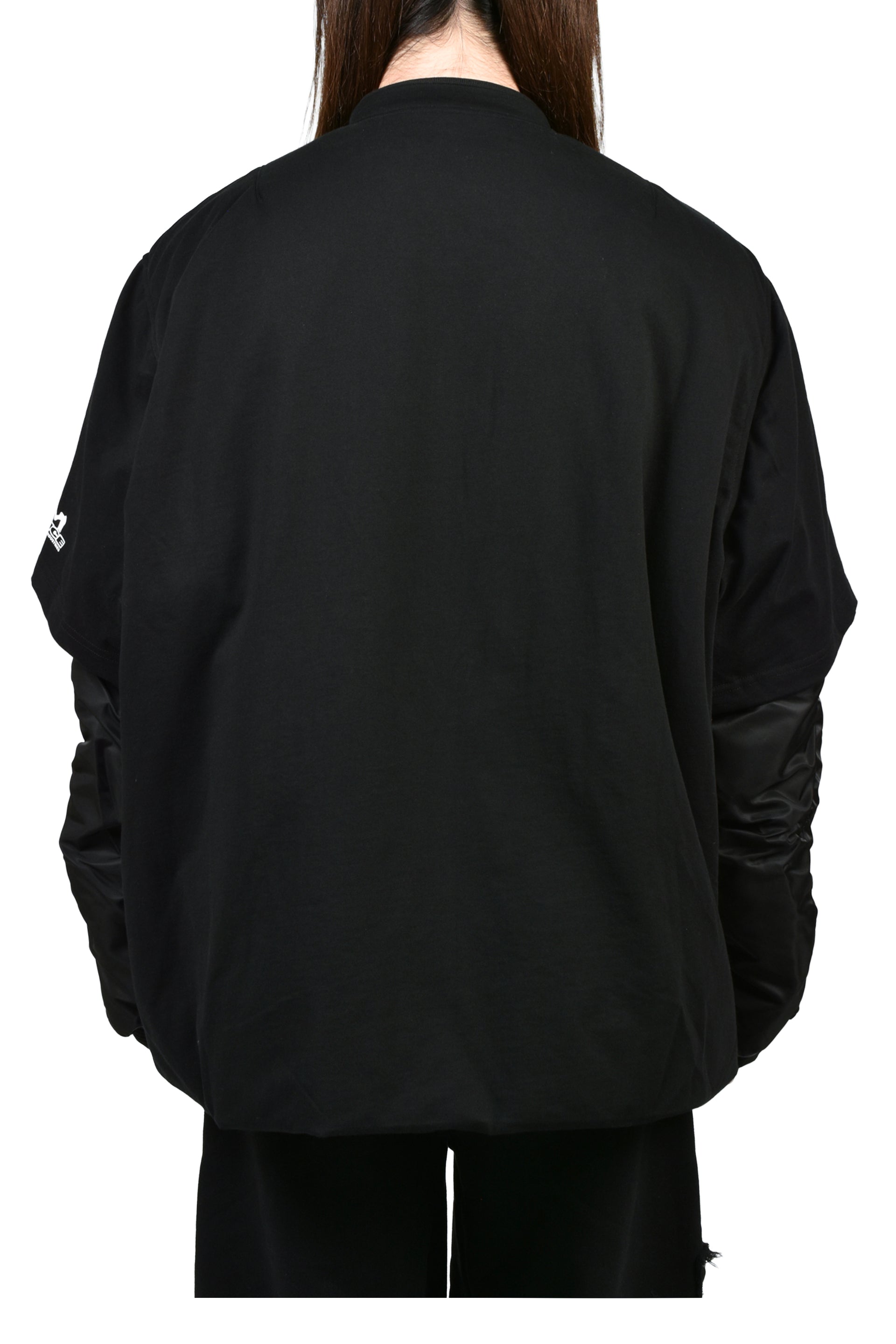 T-SHIRT BOMBER JACKET / BLK