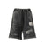BLEACHED SHORTS/BLK