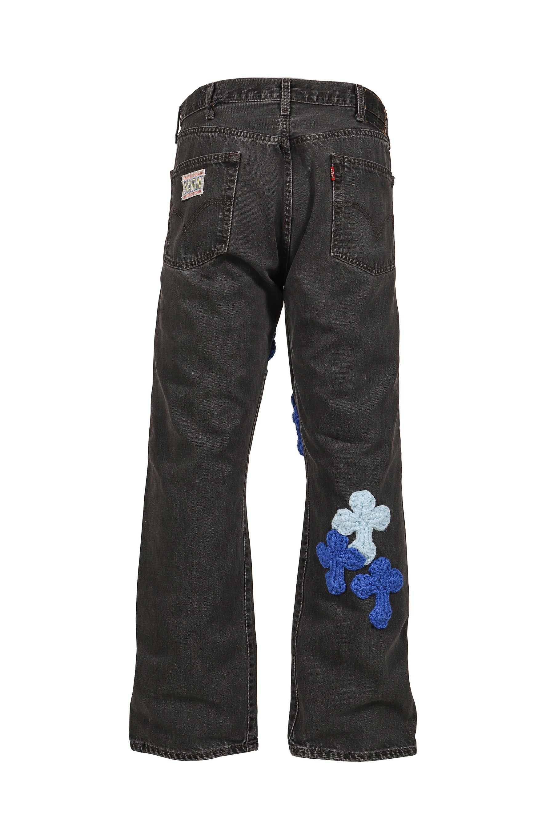 Y.A.R.N. ヤーン FW25 NUBIAN限定 3D CROSS BLACK DENIM / BLK