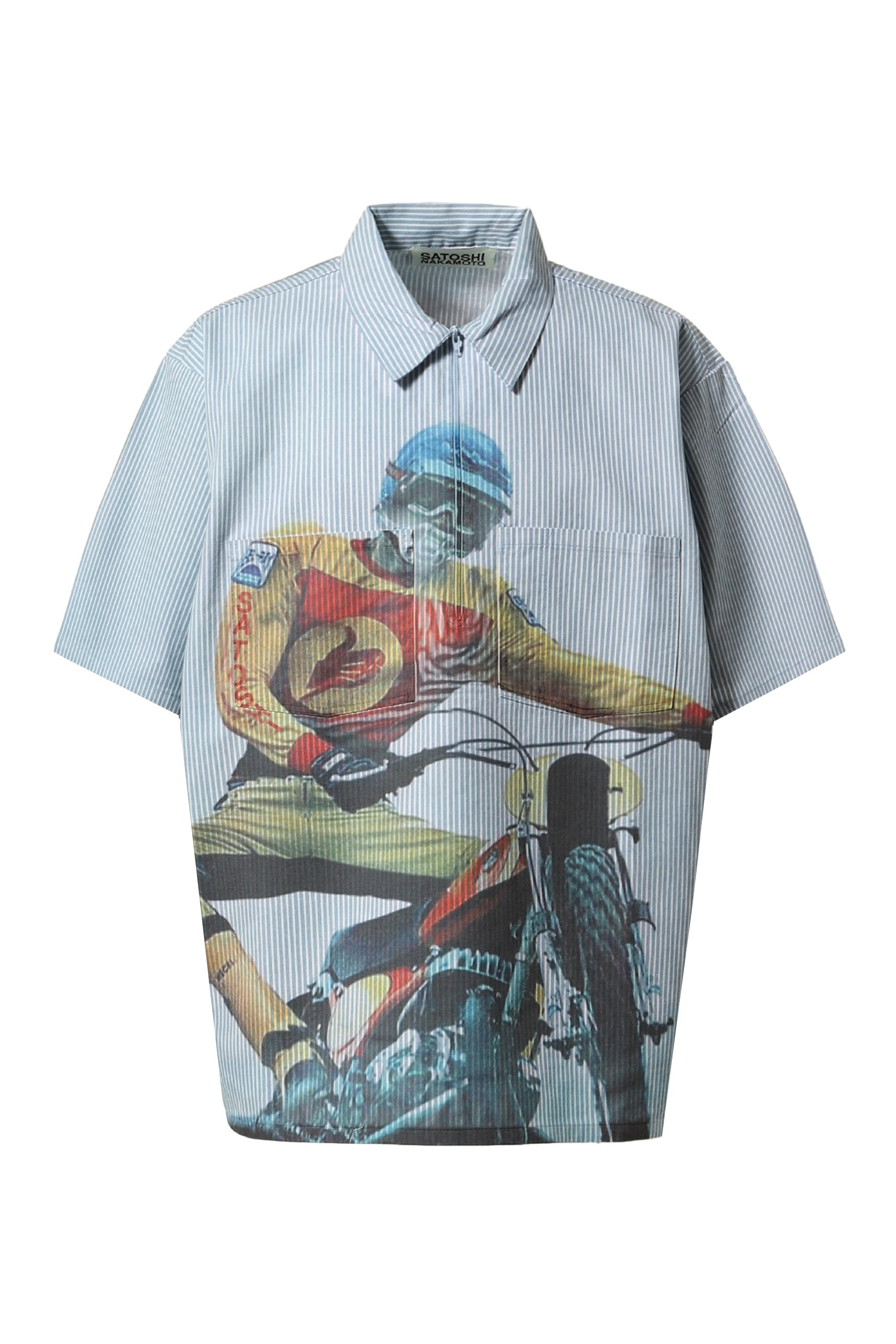 SATOSHI NAKAMOTO サトシ ナカモト SS24 RACER OVERSIZED WORKSHIRT 