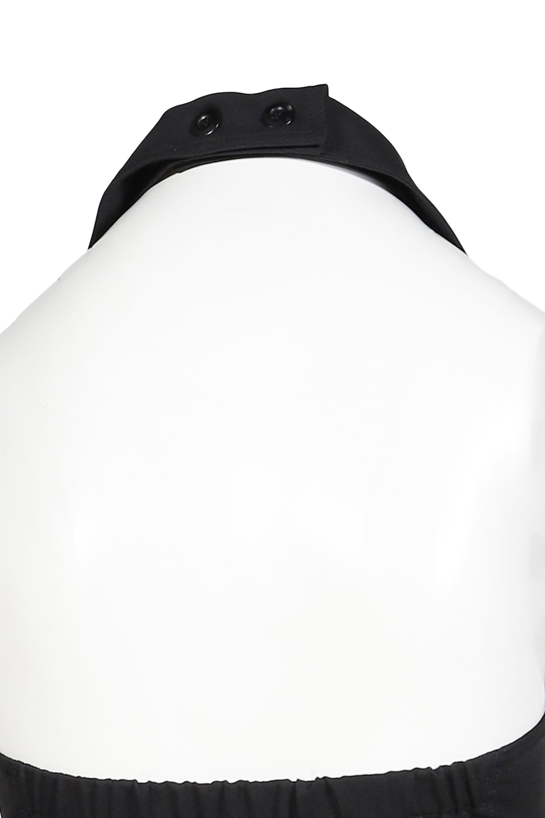 HALTER BUTTON VEST(EXCLUSIVE) / BLK