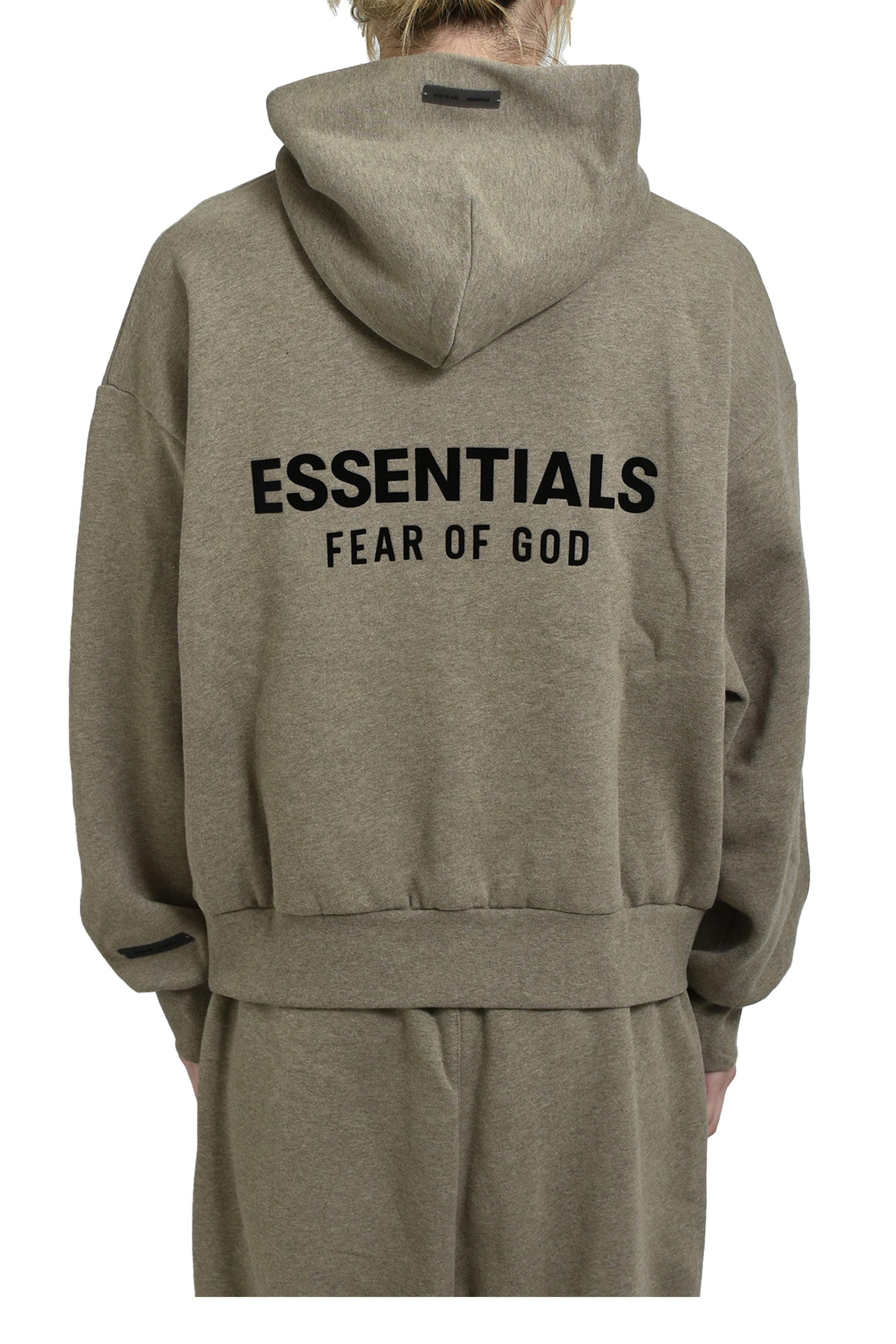 ESSENTIALS CLASSIC FIT FLEECE HOODIE / HOMESTEAD HEATHER