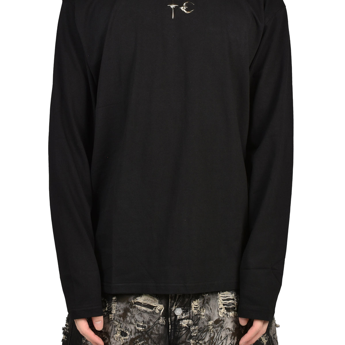 THUG CLUB（サグクラブ）「TC BASIC LONG-SLEEVE」 Thug Club サグクラブ SS26 TC BASIC LONG SLEEVE / BLK - NUBIAN ヌビアン