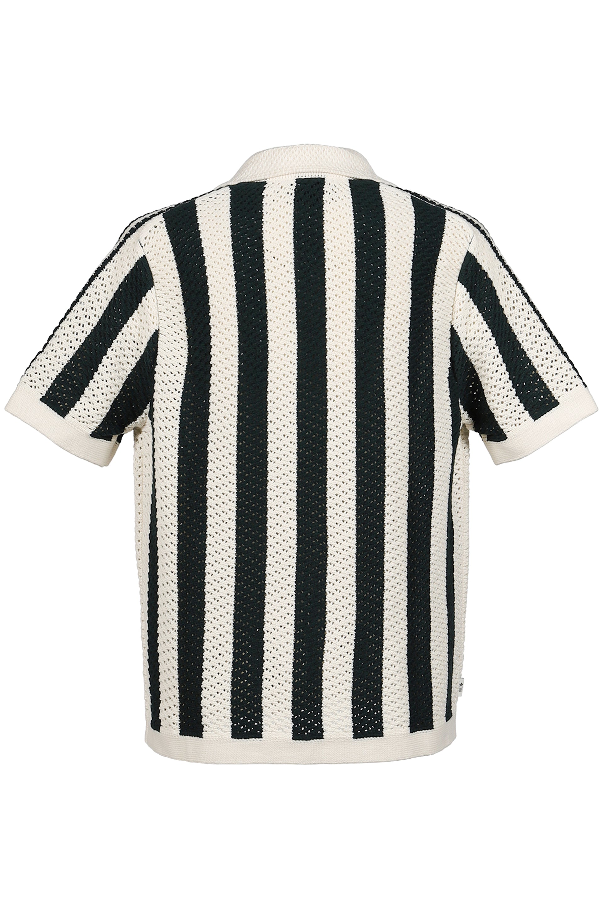 KNIT POLO / GRN NIGHT/CRM WHT