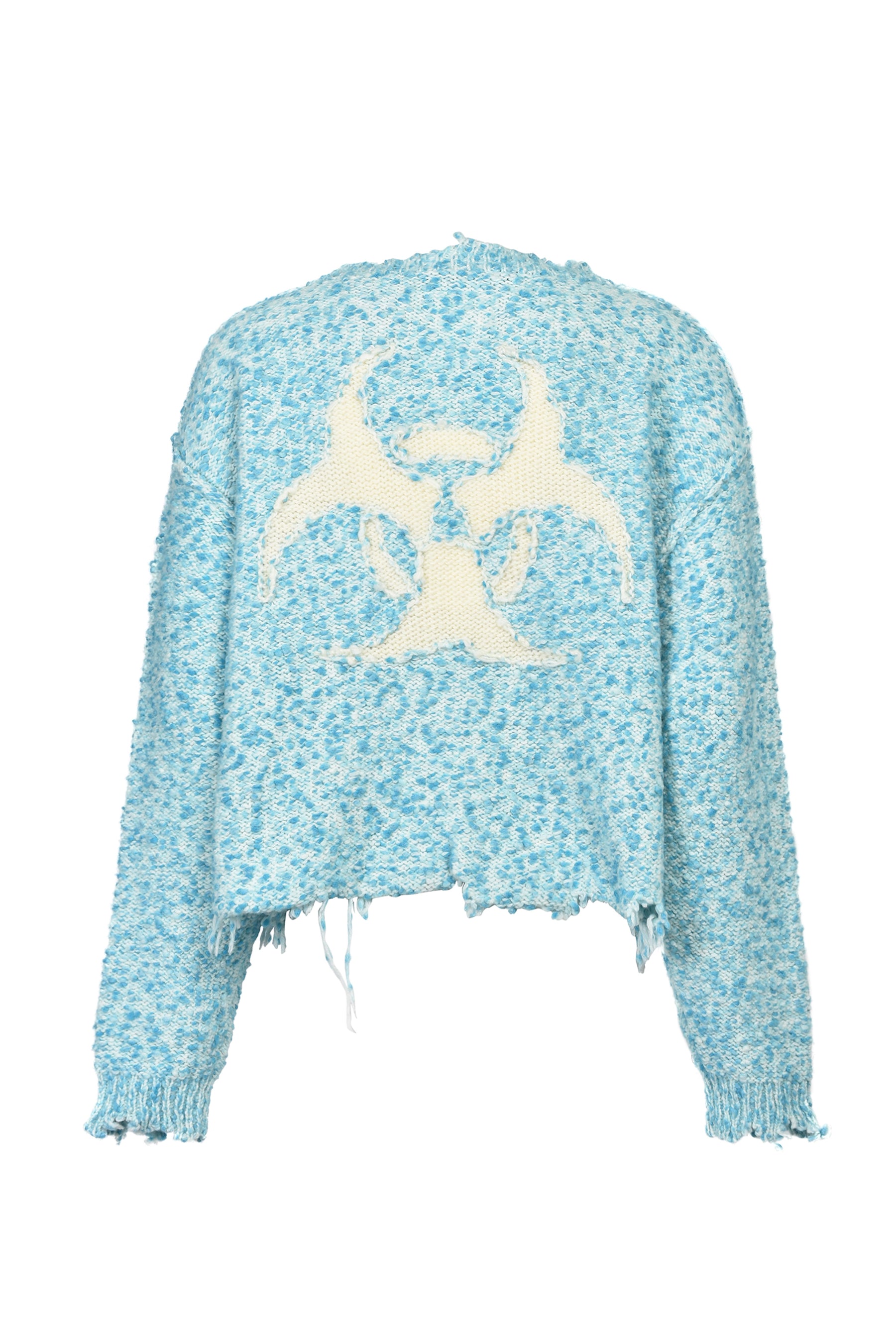 ACTING GAS MASK KNIT PULLOVER / BLU