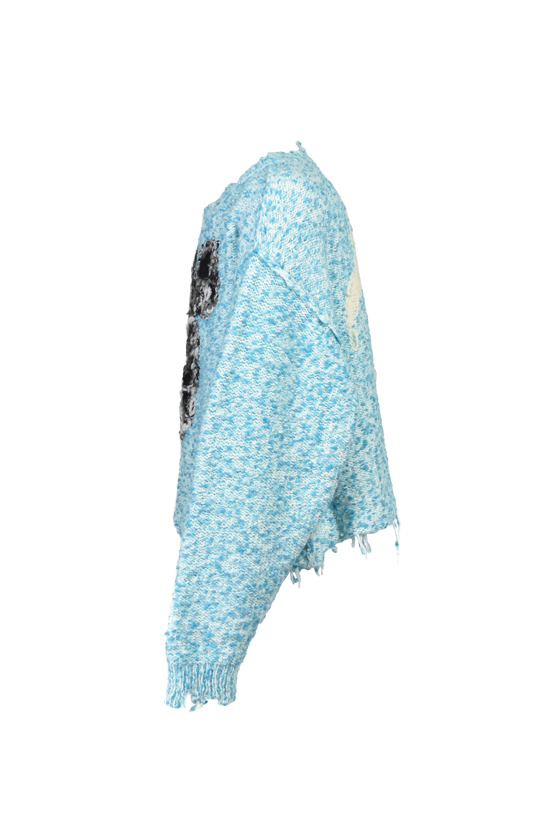 ACTING GAS MASK KNIT PULLOVER / BLU