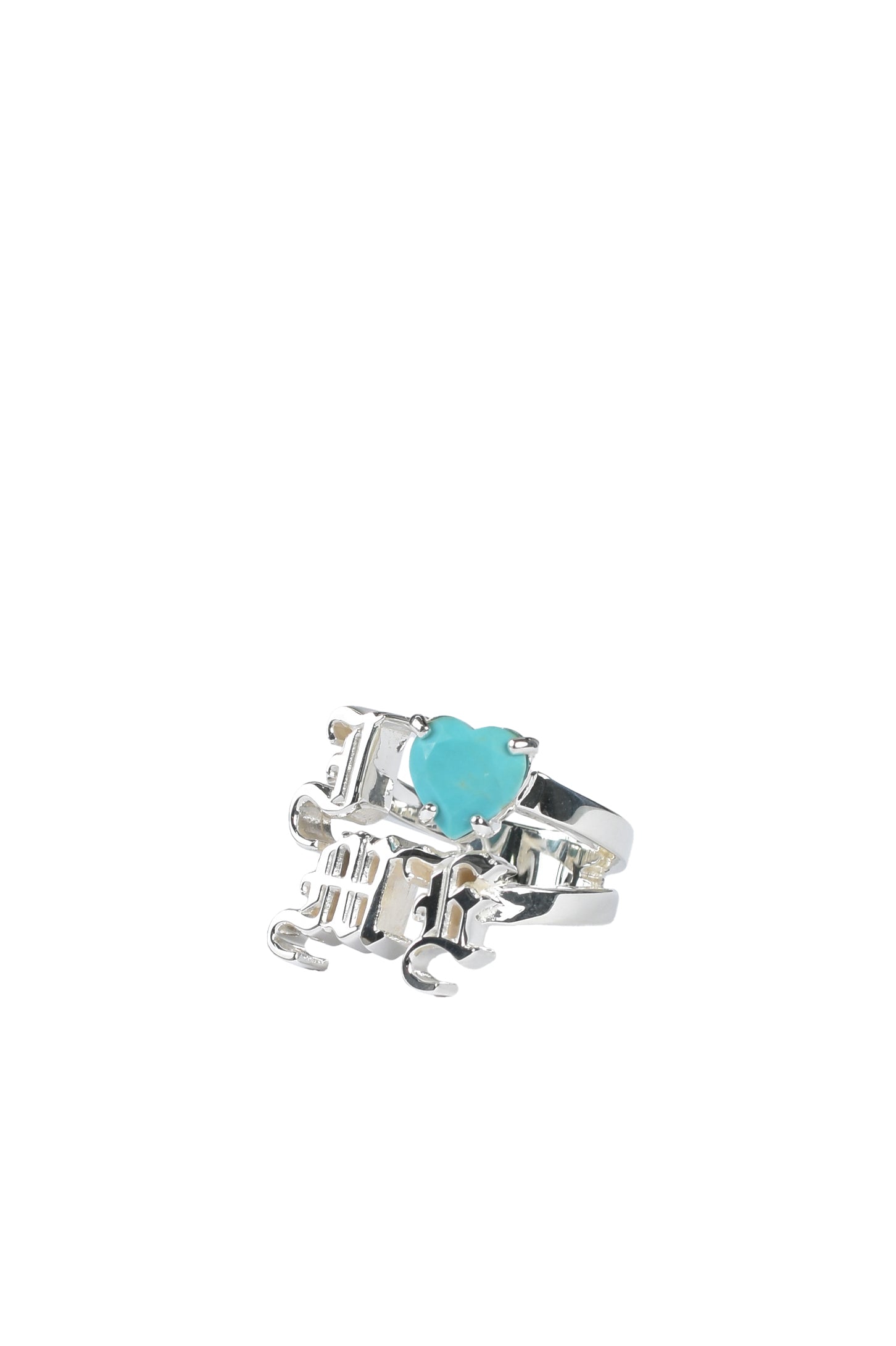 "I LOVE ME" RING (SV925) / TURQUOISE