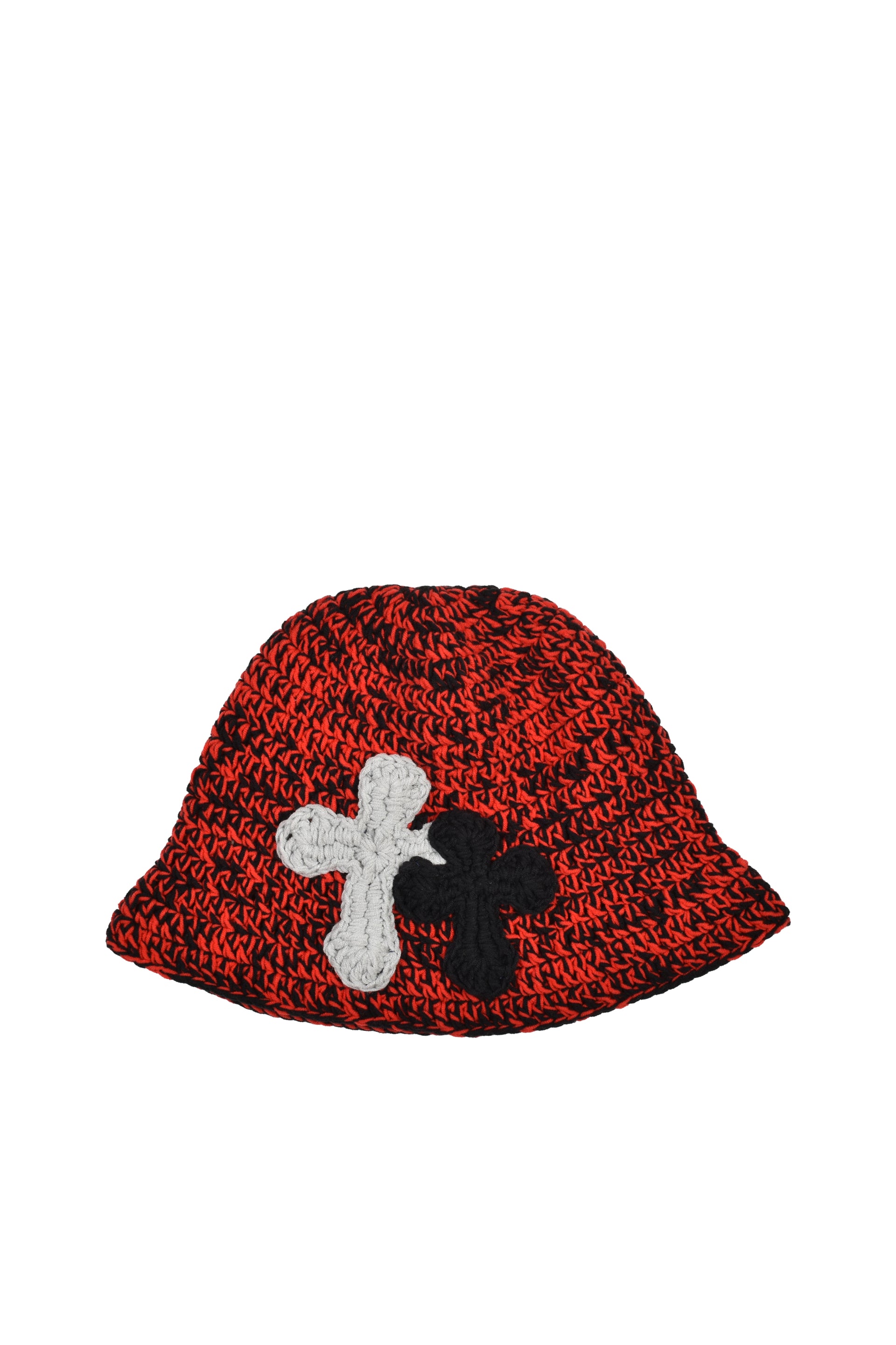 KNITHAT / RED BLK