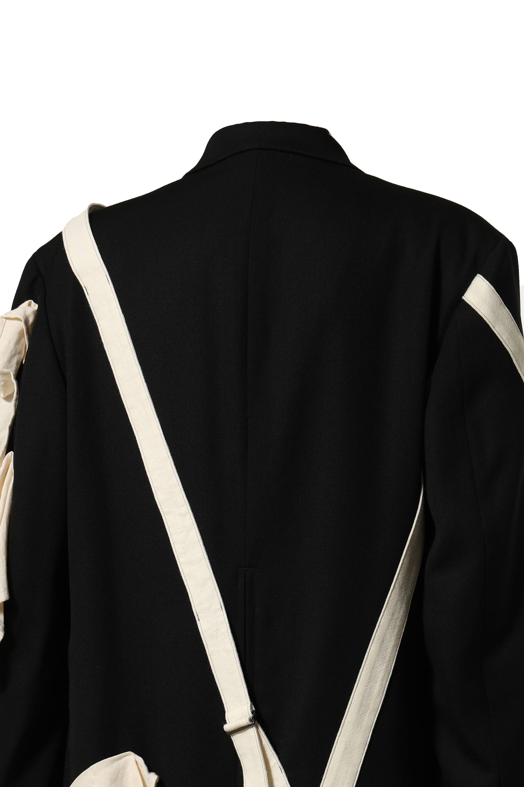 Yohji Yamamoto FW23 W-TAPING COAT / BLK -NUBIAN