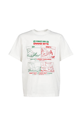 SNAKE BITE FIRST AID T-SHIRT / WHT