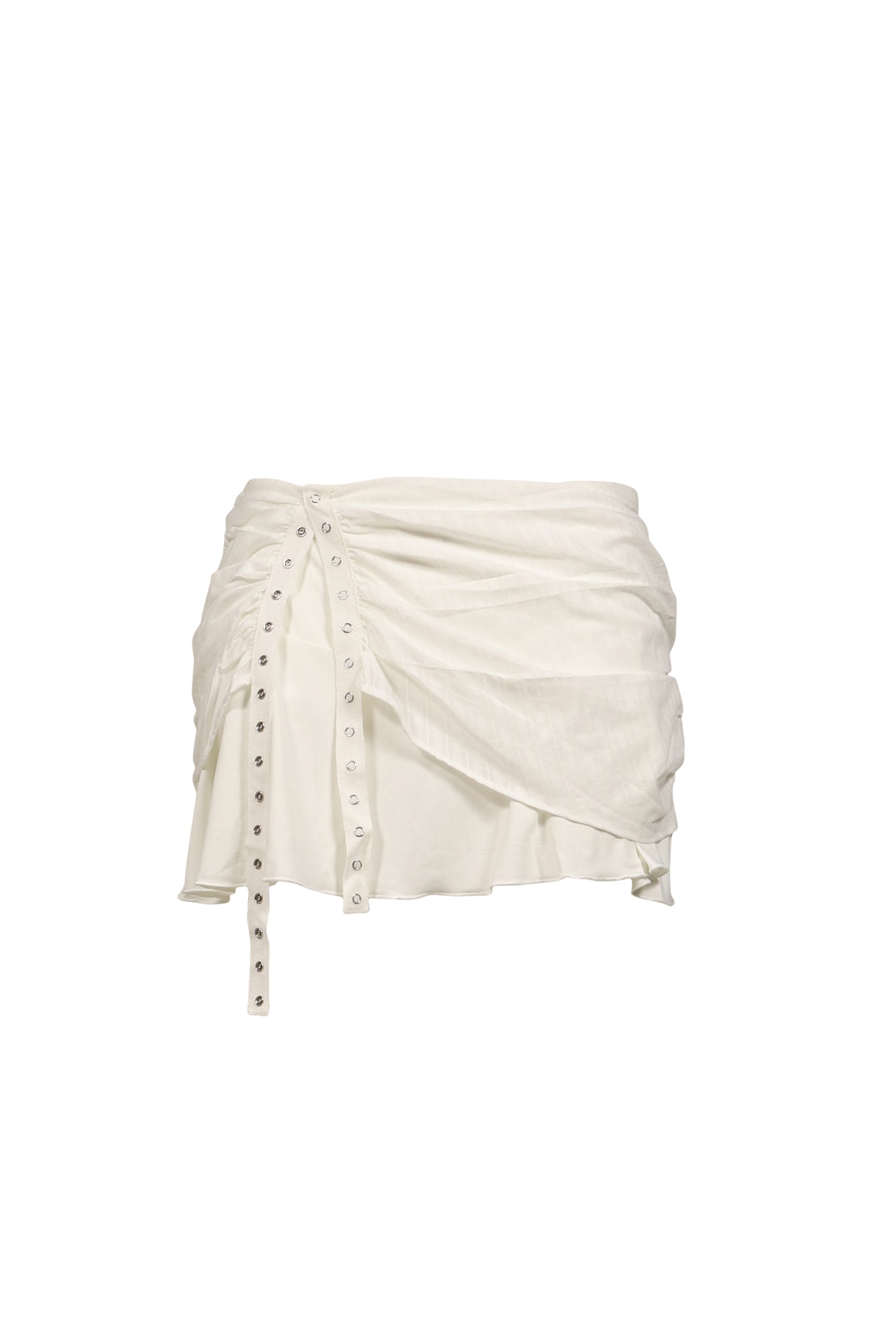 MISTY SHEER MINI SKIRT / WHT
