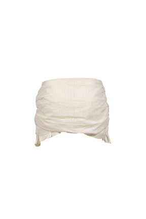 MISTY SHEER MINI SKIRT / WHT