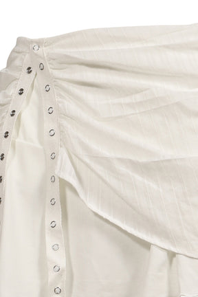 MISTY SHEER MINI SKIRT / WHT