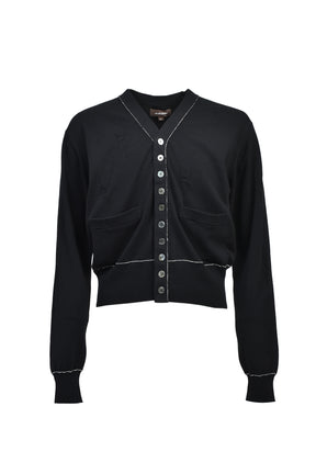 MB 10 BUTTONS CARDIGAN / BLK