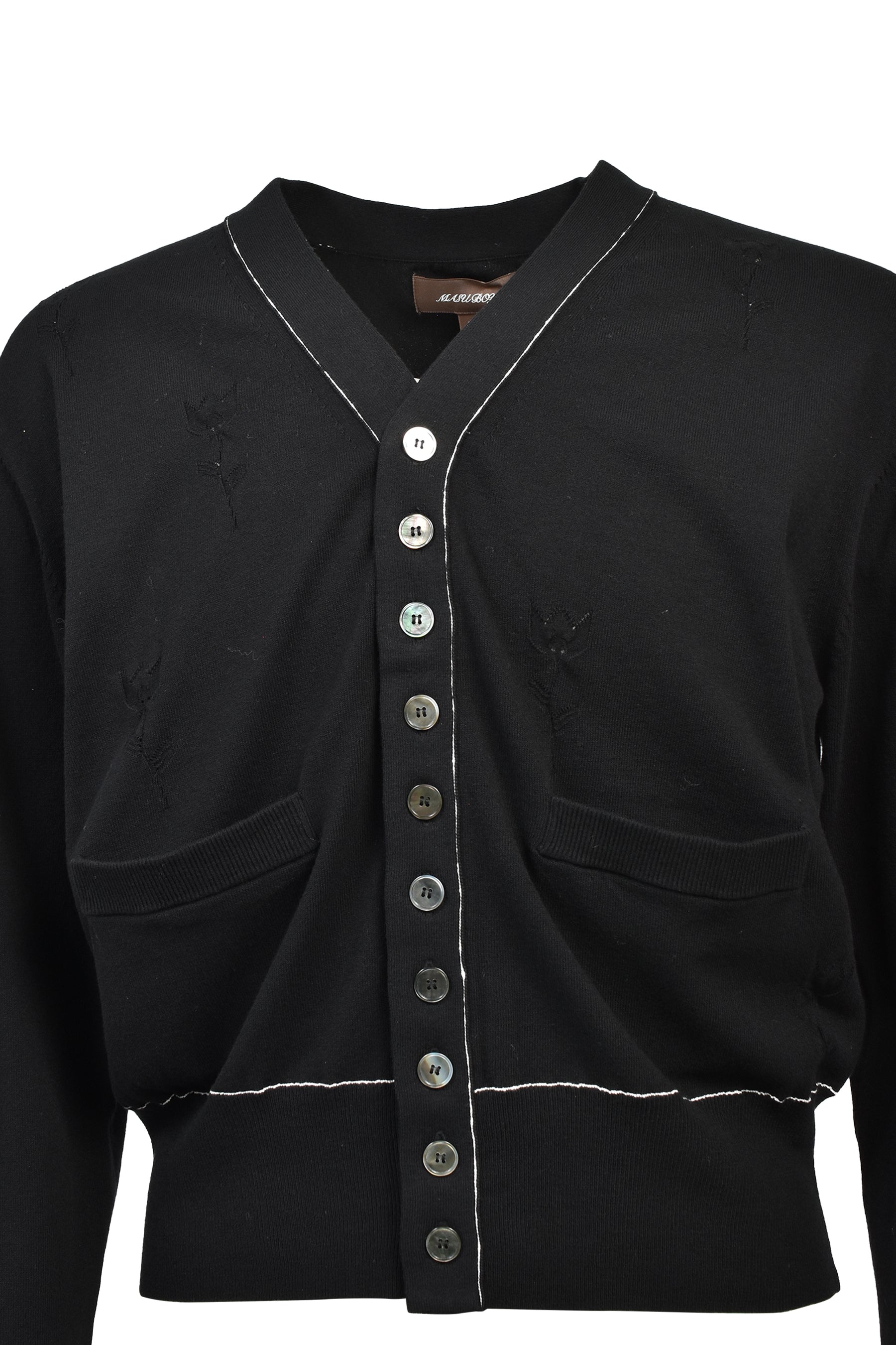 MB 10 BUTTONS CARDIGAN / BLK