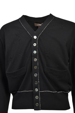 MB 10 BUTTONS CARDIGAN / BLK