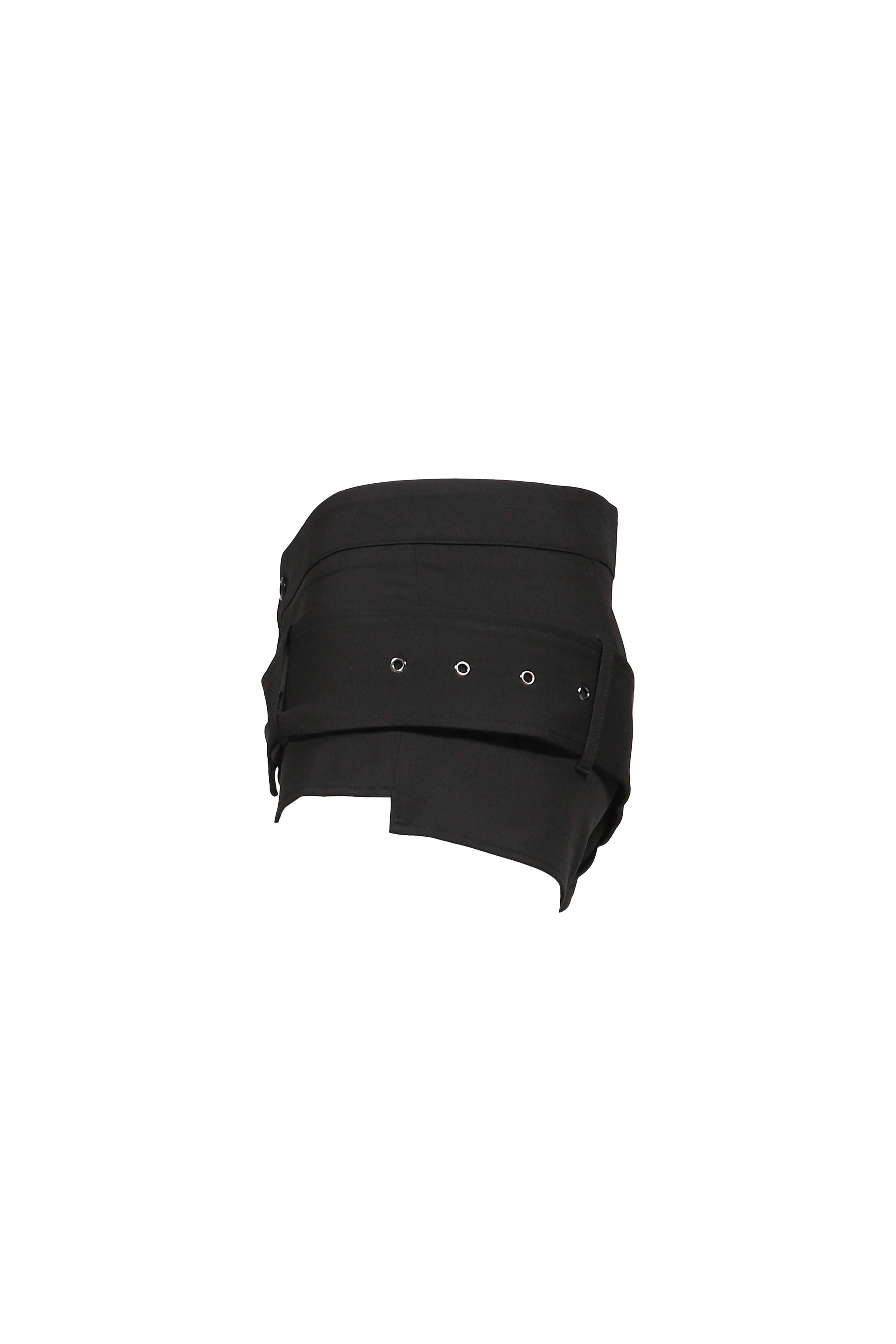 BELT DETAIL SHORTS(EXCLUSIVE) / BLK
