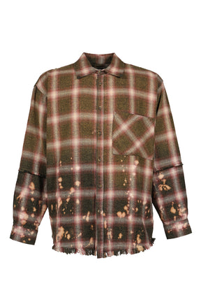 PATCHWORK FLANNEL / BUR/GRN