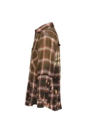 PATCHWORK FLANNEL / BUR/GRN