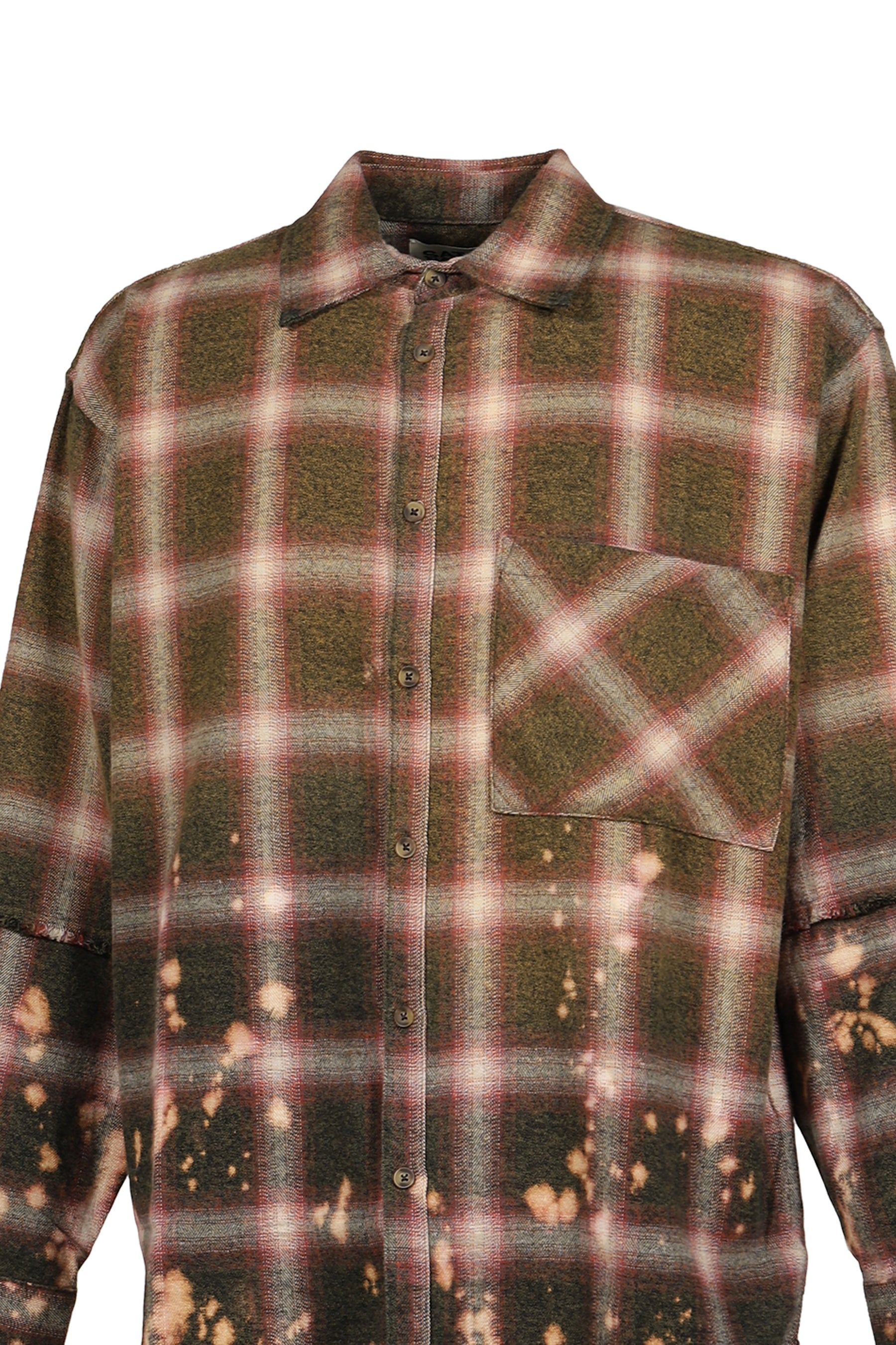 PATCHWORK FLANNEL / BUR/GRN