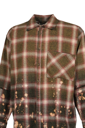 PATCHWORK FLANNEL / BUR/GRN