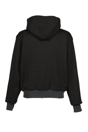 TECH SWEAT DOUBLE FACE PARKA / INK BLK