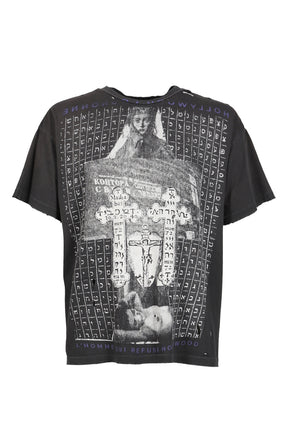 HOLLYWOOD COURONNE T-SHIRT / WASHED BLK