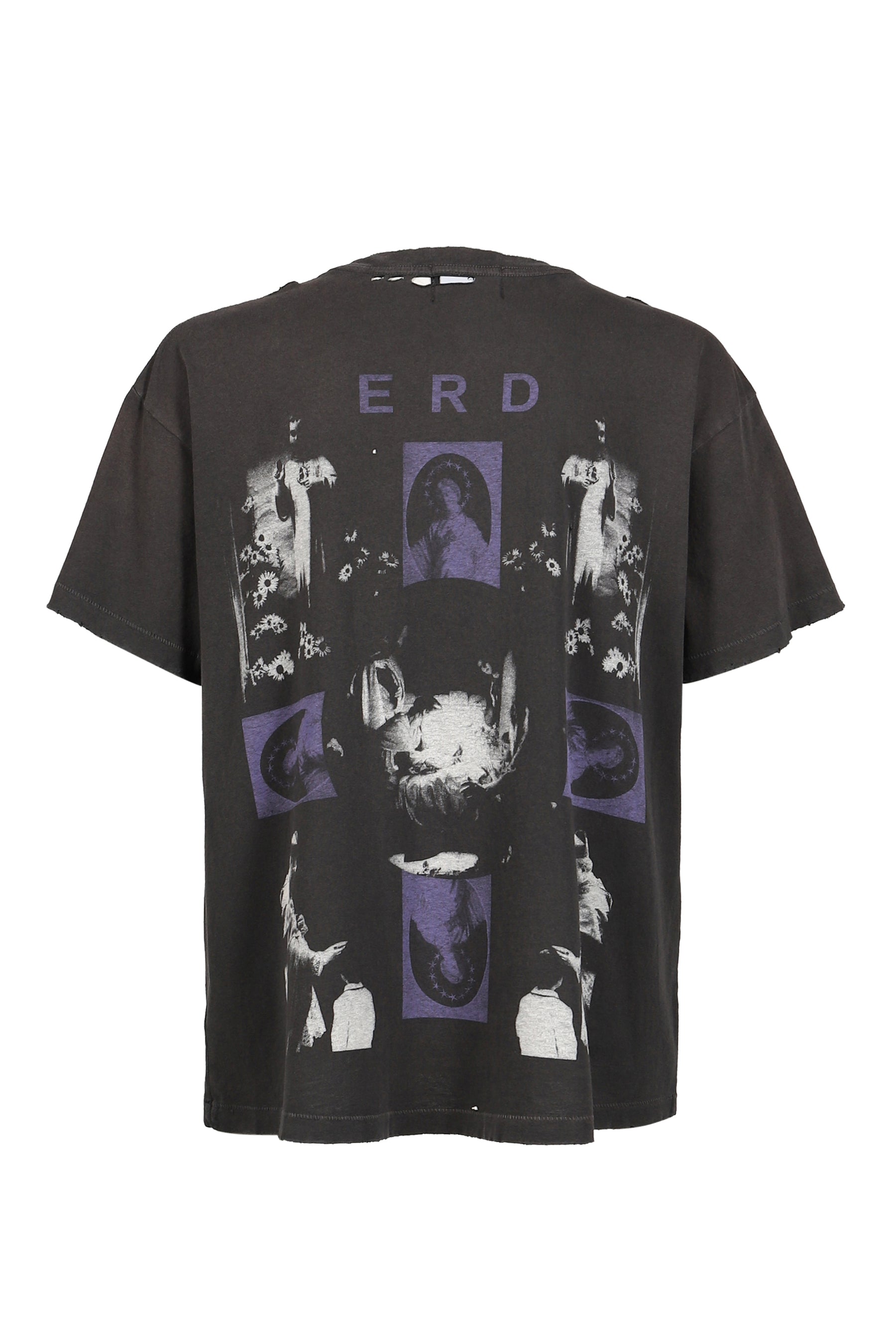 HOLLYWOOD COURONNE T-SHIRT / WASHED BLK